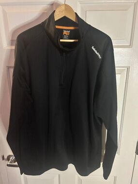 Timberland PRO Half Zip Up Pull Over Jacket, Black, US Men’s XXL